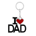 2019 New DAD MOM MAMA PAPA Father's Day Heart Keychain